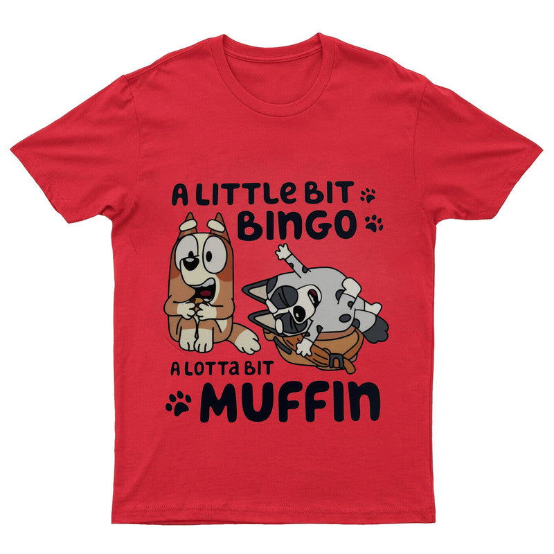 Little Bingo Lot Of Muffin Adult Kids T-Shirt Bluey Inspired Tshirt - TheMonkeyTees
