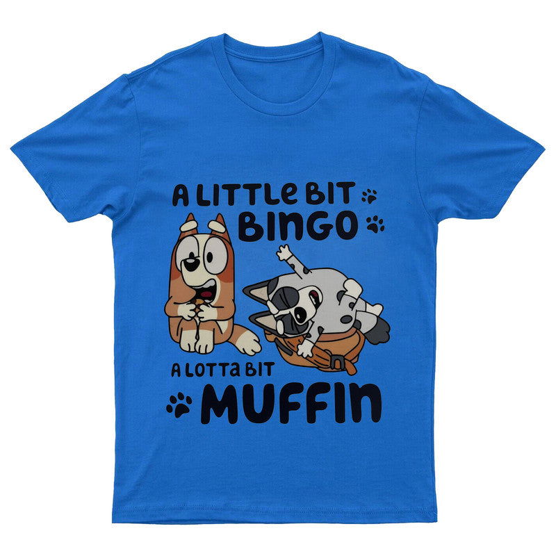 Little Bingo Lot Of Muffin Adult Kids T-Shirt Bluey Inspired Tshirt - TheMonkeyTees