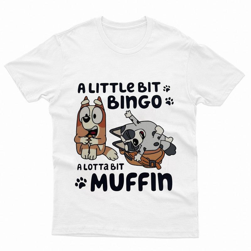 Little Bingo Lot Of Muffin Adult Kids T-Shirt Bluey Inspired Tshirt - TheMonkeyTees