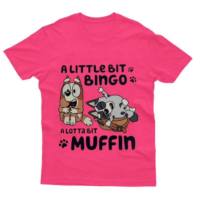 Little Bingo Lot Of Muffin Adult Kids T-Shirt Bluey Inspired Tshirt - TheMonkeyTees