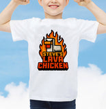 Lava Chicken Funny Gaming Adults Kids Printed Tshirt