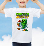 Chicken Jockey Adult Kids T-Shirt Uncle Lava Tee