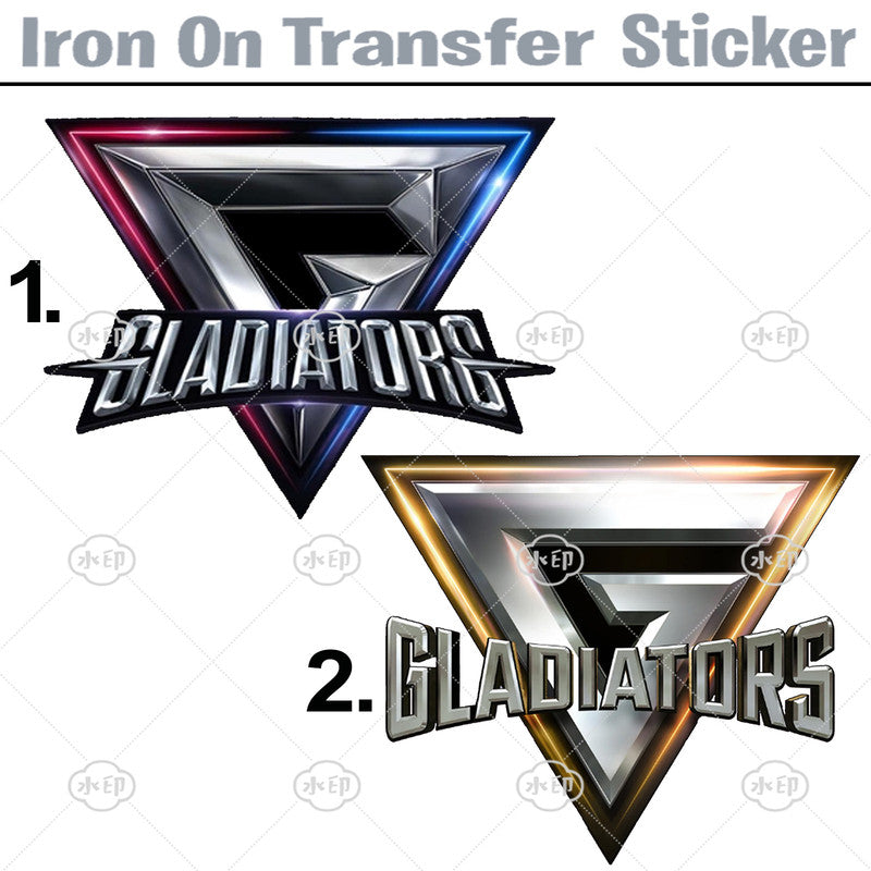 Gladiator T-Shirt Iron On Transfer Sticker Gaming 90's TV Show Heat Transfer