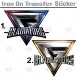 Gladiator T-Shirt Iron On Transfer Sticker Gaming 90's TV Show Heat Transfer
