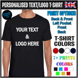 Personalised Kids T-Shirt Girls Boys Customised Childrens Tee