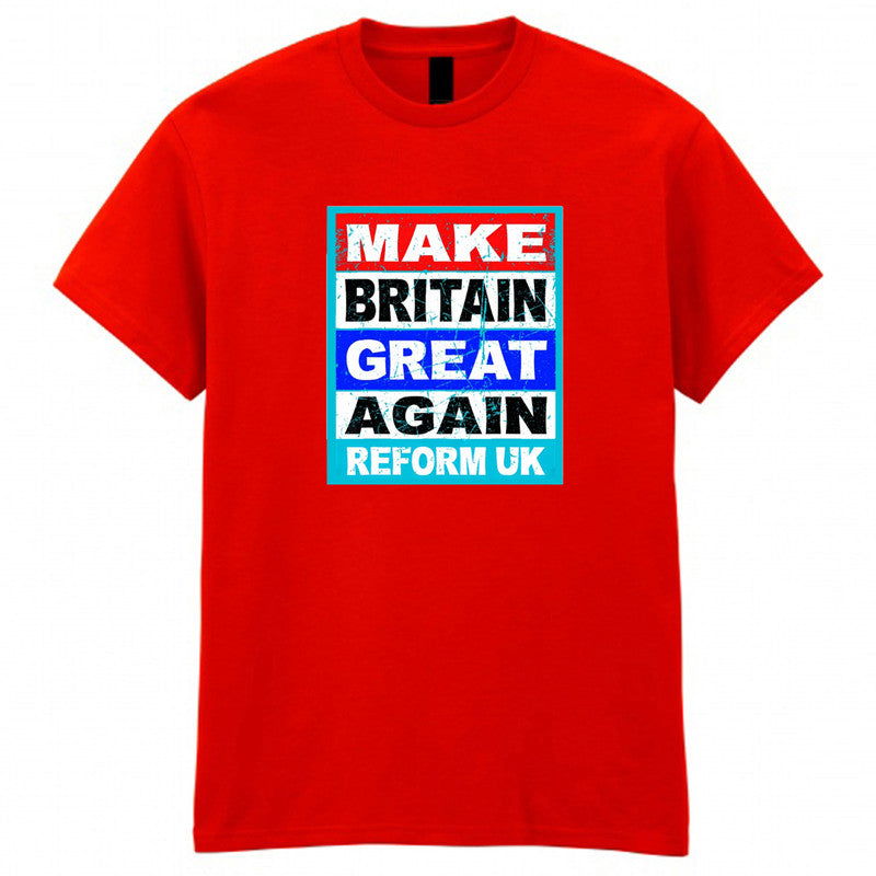 Make Britain Great Again Adult Kids T-Shirt Reform UK Tee - TheMonkeyTees