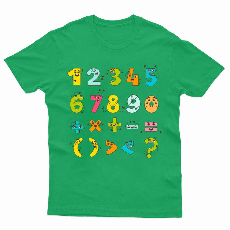 Maths Number Day Girls Boys Kids T-Shirt School Tee - TheMonkeyTees