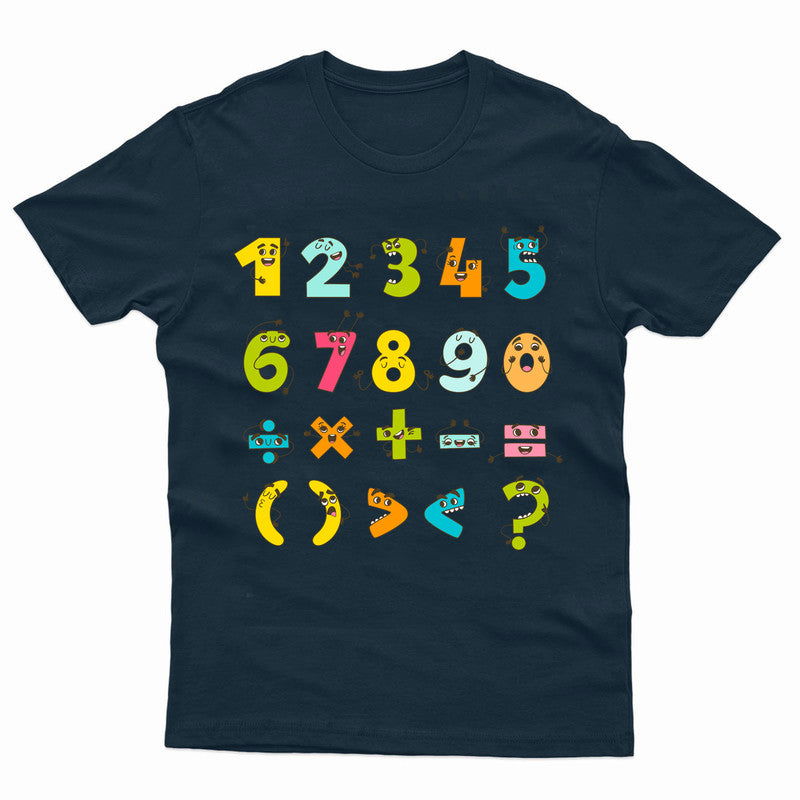 Maths Number Day Girls Boys Kids T-Shirt School Tee - TheMonkeyTees