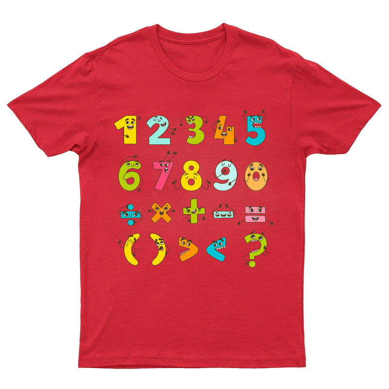 Maths Number Day Girls Boys Kids T-Shirt School Tee - TheMonkeyTees