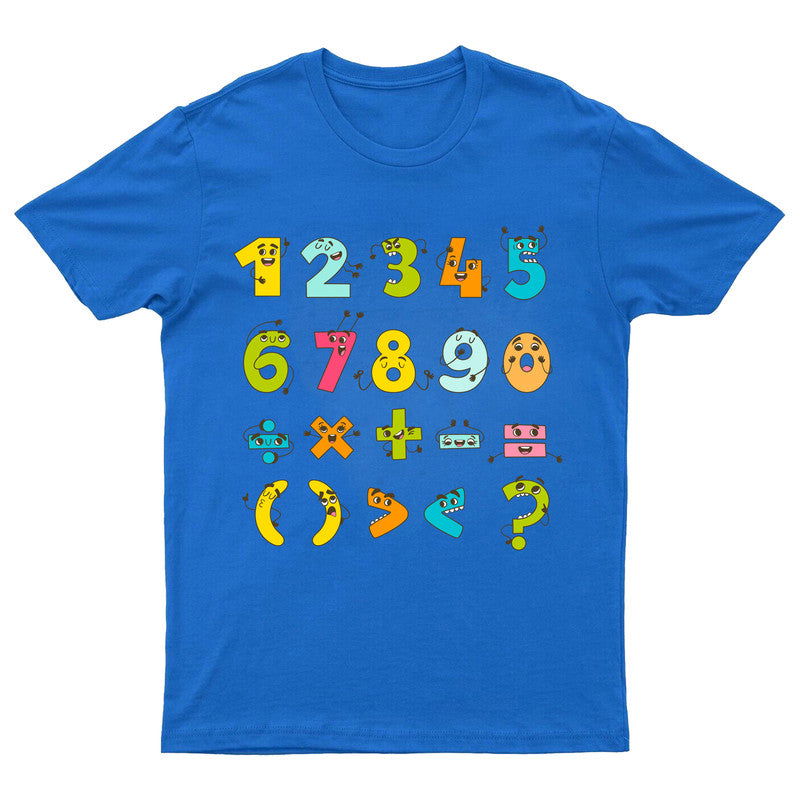 Maths Number Day Girls Boys Kids T-Shirt School Tee - TheMonkeyTees