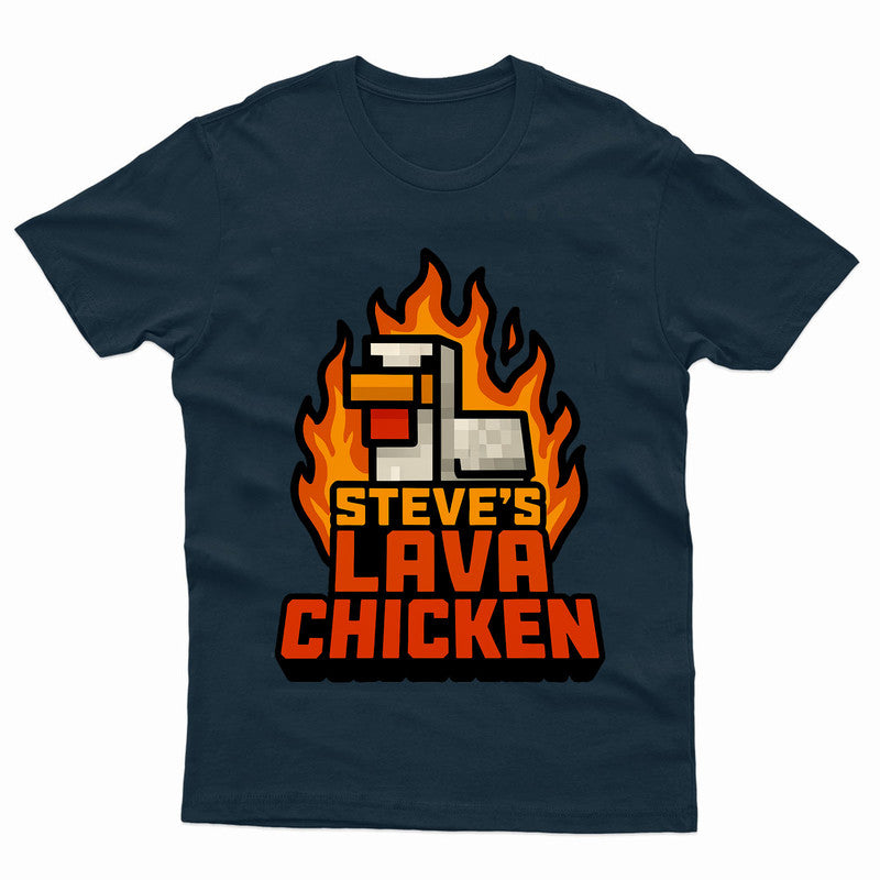 Lava Chicken Funny Gaming Adults Kids Printed Tshirt