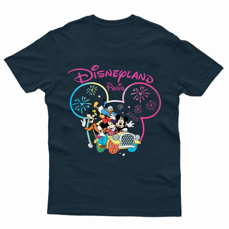 Disneyland Paris 2025 T-shirt Adult Kids Family Trip Vacation Tee