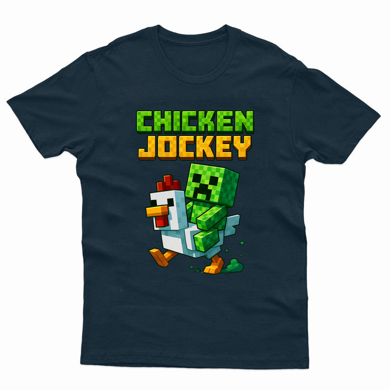 Chicken Jockey Adult Kids T-Shirt Uncle Lava Tee