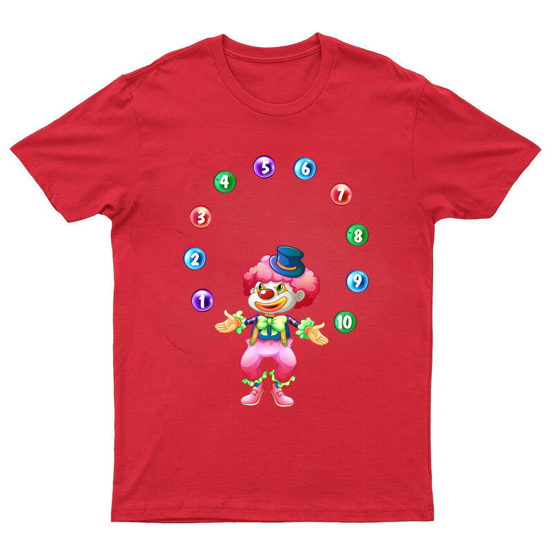 Number Day Kids T-Shirt Maths Red Nose Day Funny Joker School Tee - TheMonkeyTees