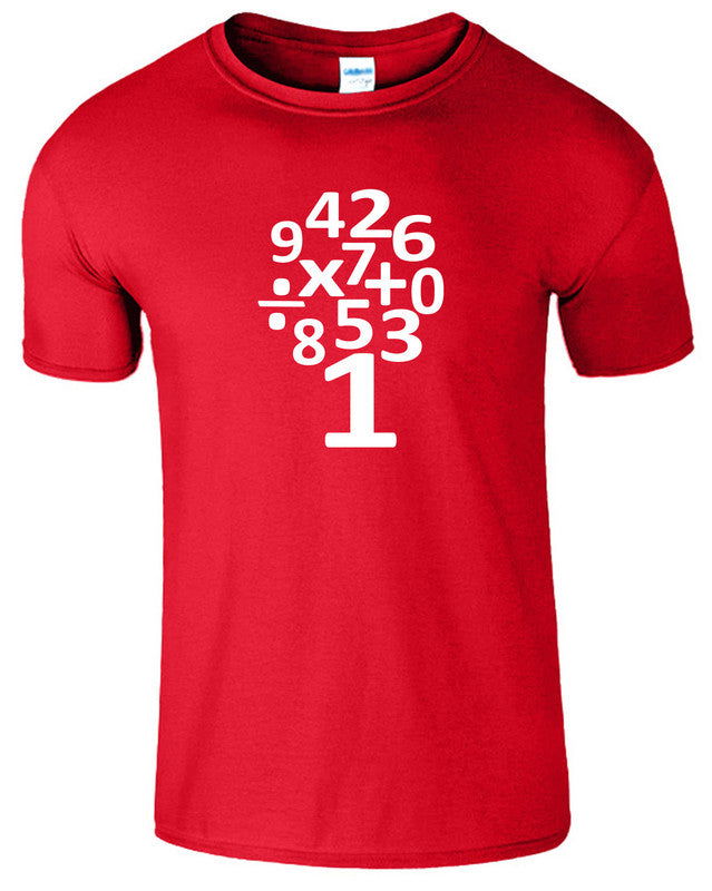 Number Day Kids T Shirt Children Boys Girls Maths Symbols School Tee - TheMonkeyTees
