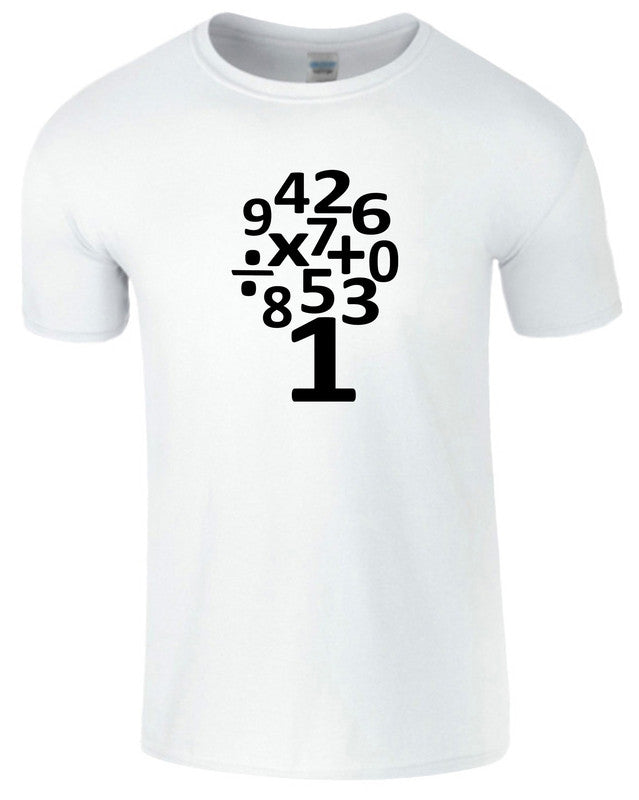 Number Day Kids T Shirt Children Boys Girls Maths Symbols School Tee - TheMonkeyTees