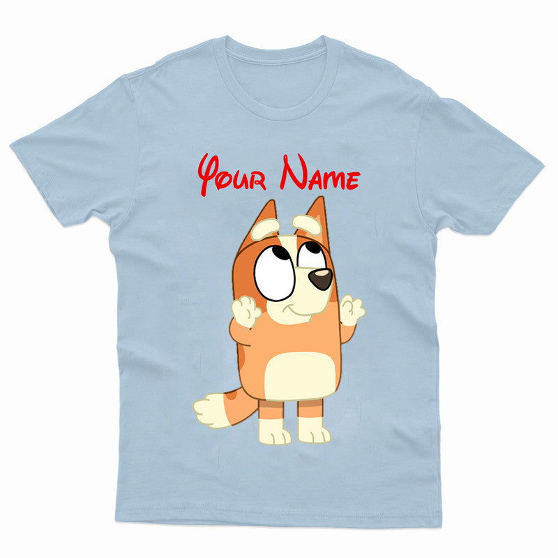 Personalised Adult Kids T-Shirt Mummy Funny Mum Bluey Dog Tee - TheMonkeyTees
