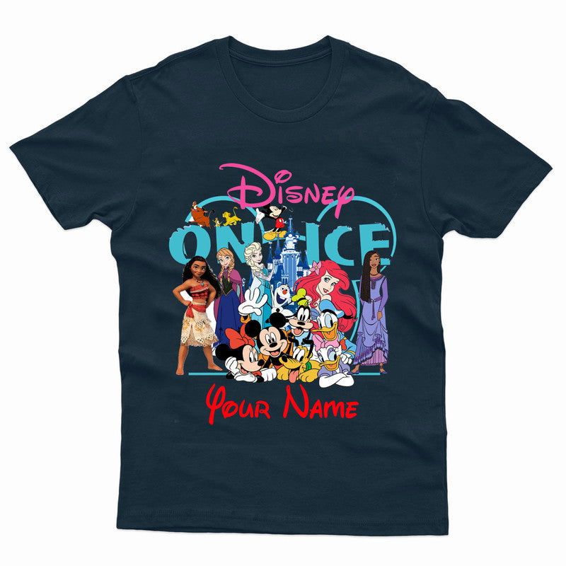 Personalised Disney Paris Adult Kids Family Trip T-Shirt - TheMonkeyTees