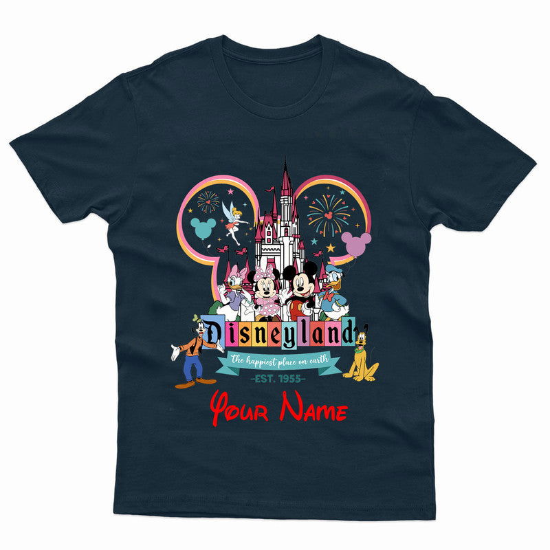 Personalised Disneyland Adult Kids T-Shirt Vacation T shirt - TheMonkeyTees