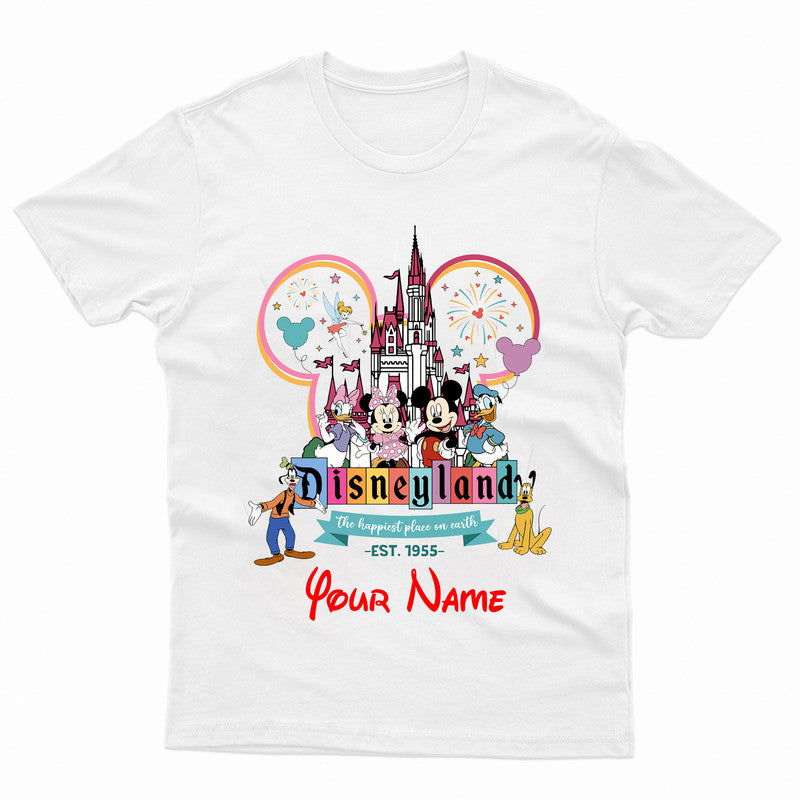 Personalised Disneyland Adult Kids T-Shirt Vacation T shirt - TheMonkeyTees