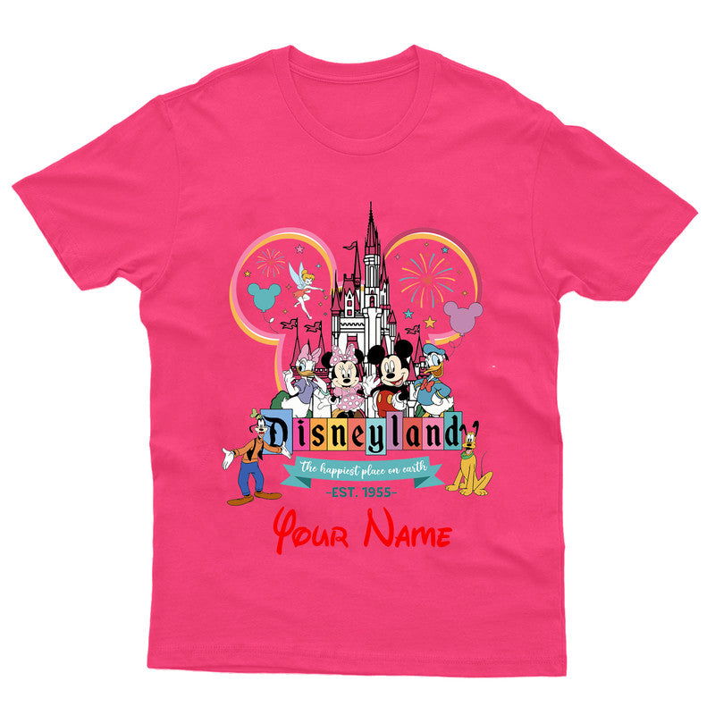 Personalised Disneyland Adult Kids T-Shirt Vacation T shirt - TheMonkeyTees