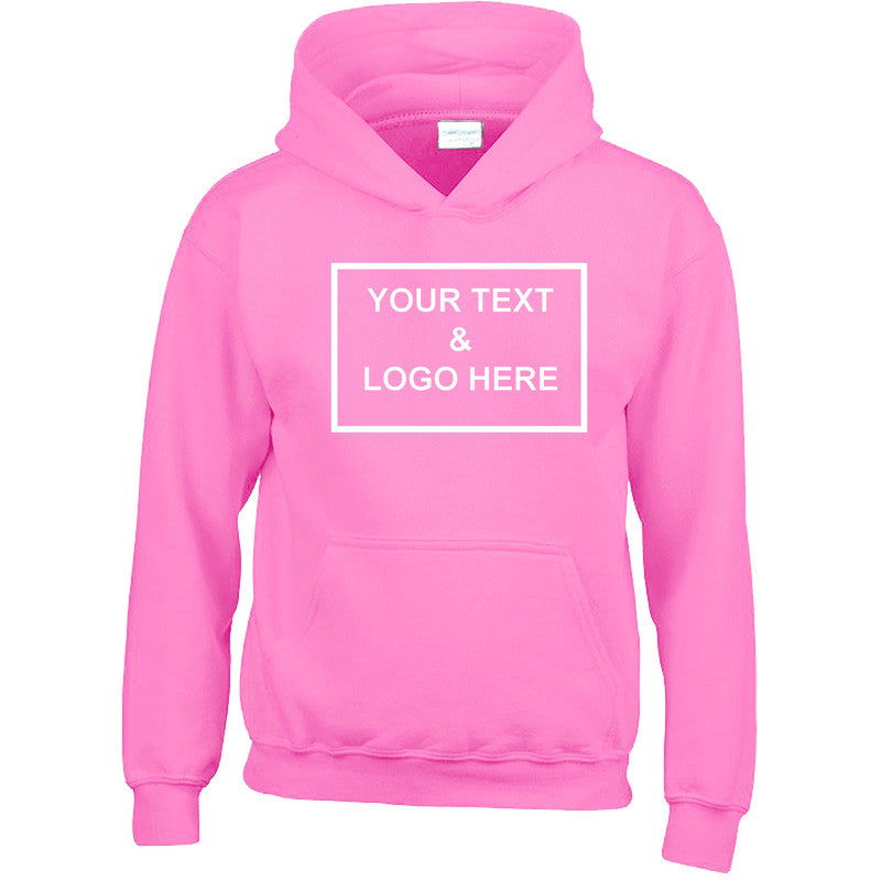 Personalised Kids Hoodie Girls Boys Pullover Hood Childrens Jumper - TheMonkeyTees