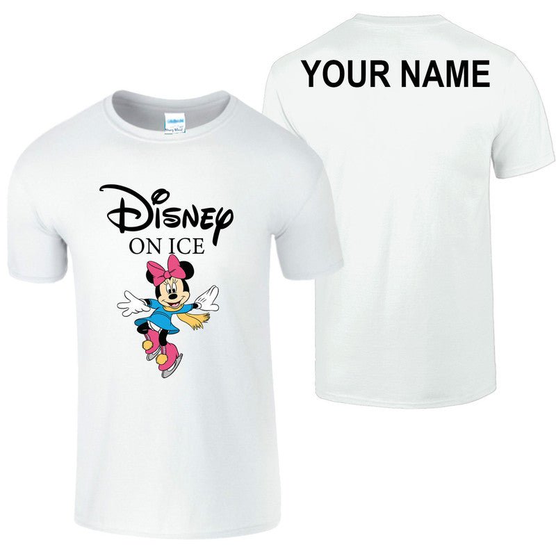 Personalised Minnie Mickey Mouse Disneyland On Ice Show Family Kids Gift T-Shirt - TheMonkeyTees