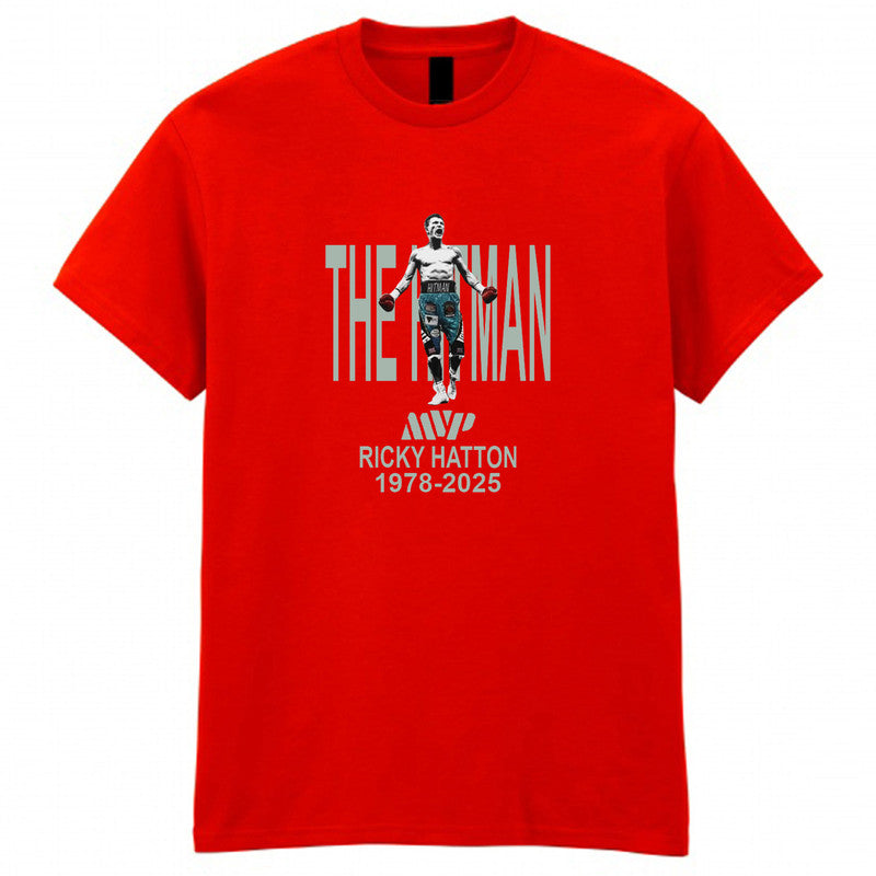 Ricky Hatton Adult Kids T-Shirt Hitman Fan Tee