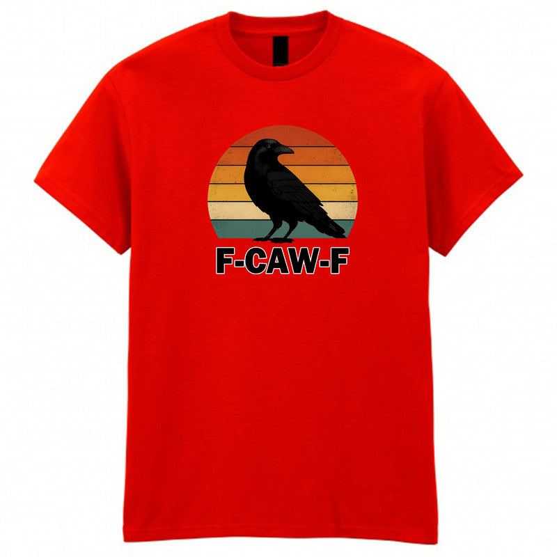F-CAW-F Raven Adult Kids T-Shirt Halloween Horror Tee