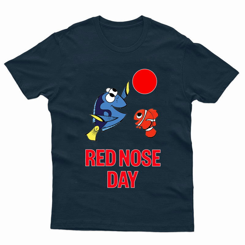 Red Nose Day Adult Kids T-Shirt 2025 Fish Tee - TheMonkeyTees