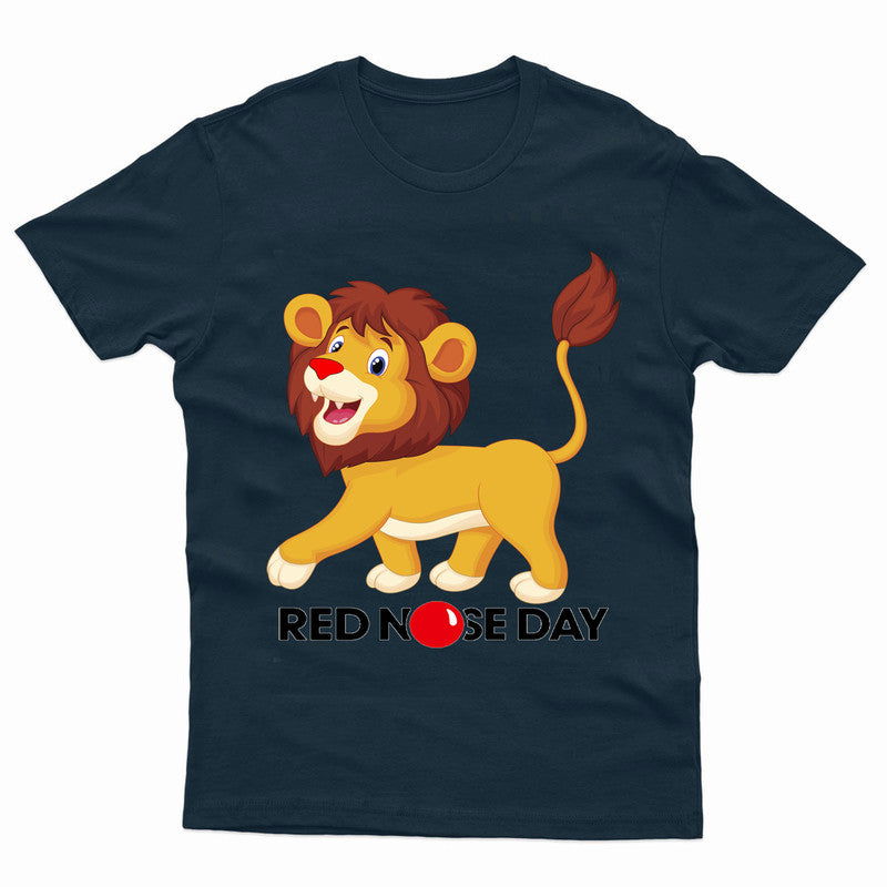 Red Nose Day Adult Kids T-Shirt Funny GB Lion T shirt - TheMonkeyTees