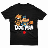 Red Nose Day Dog Man Adult Kids T-Shirt Cartoon Tee - TheMonkeyTees