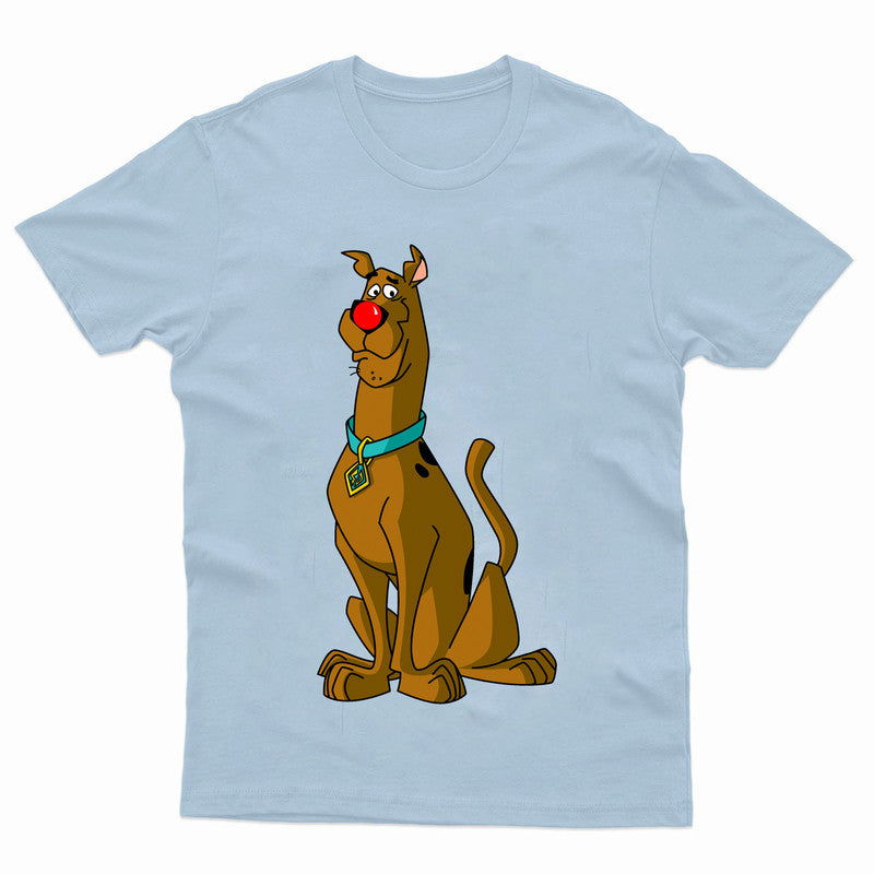 Red Nose Day Scooby Dog Adult Kids Funny T-Shirt Tee - TheMonkeyTees
