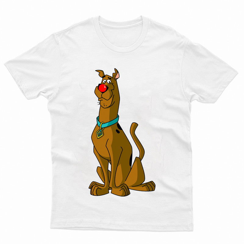 Red Nose Day Scooby Dog Adult Kids Funny T-Shirt Tee - TheMonkeyTees