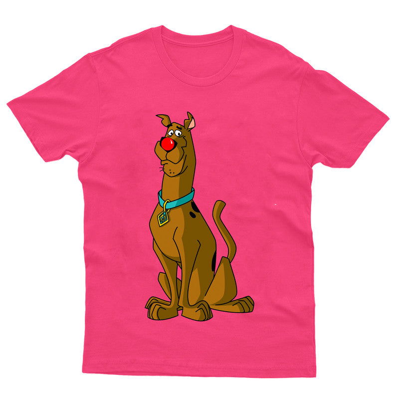 Red Nose Day Scooby Dog Adult Kids Funny T-Shirt Tee - TheMonkeyTees