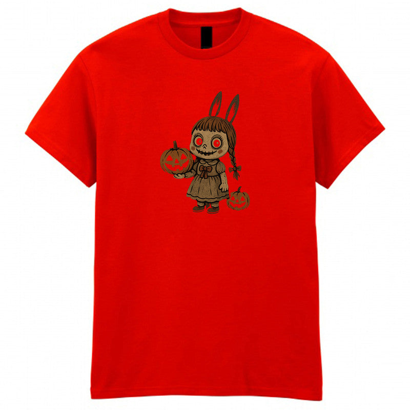 Halloween Scary Doll Adult Kids T-Shirt Funny Annabelle Labubu Doll