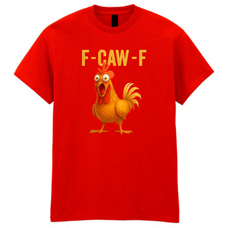 F-Caw-F Funny Chicken T-Shirt Meme Quote Vintage