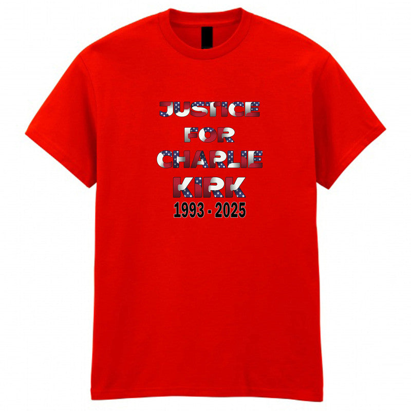 Justice For Charlie Kirk Unisex Kids T-shirt Freedom RIP Tee
