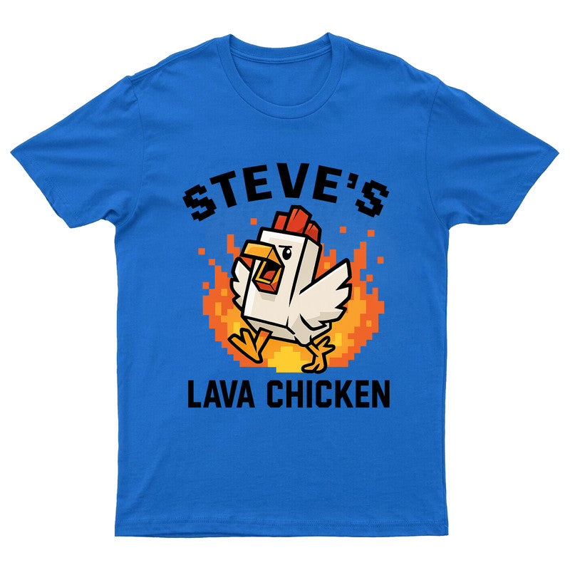 Steves Lava Chicken Mens Kids Printed Tshirt