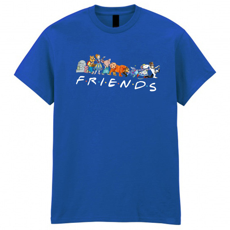 World Book Day Friends Kids T-Shirt School Teacher Reading Funny Kindergarten Top Tee
