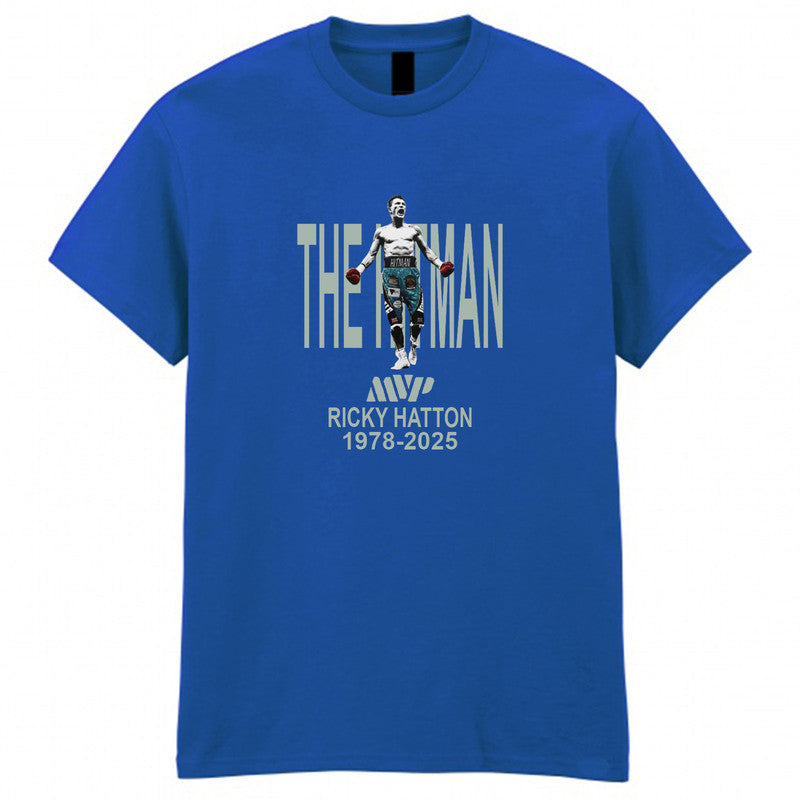Ricky Hatton Adult Kids T-Shirt Hitman Fan Tee