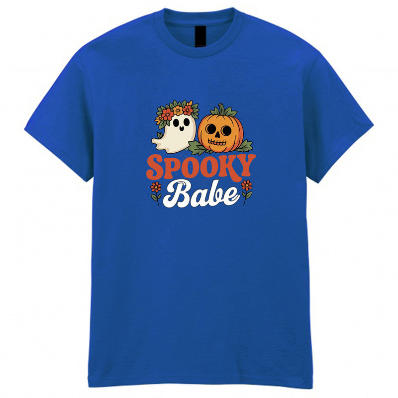 Halloween Spooky Babe Adult Kids T-Shirt Scary Tee