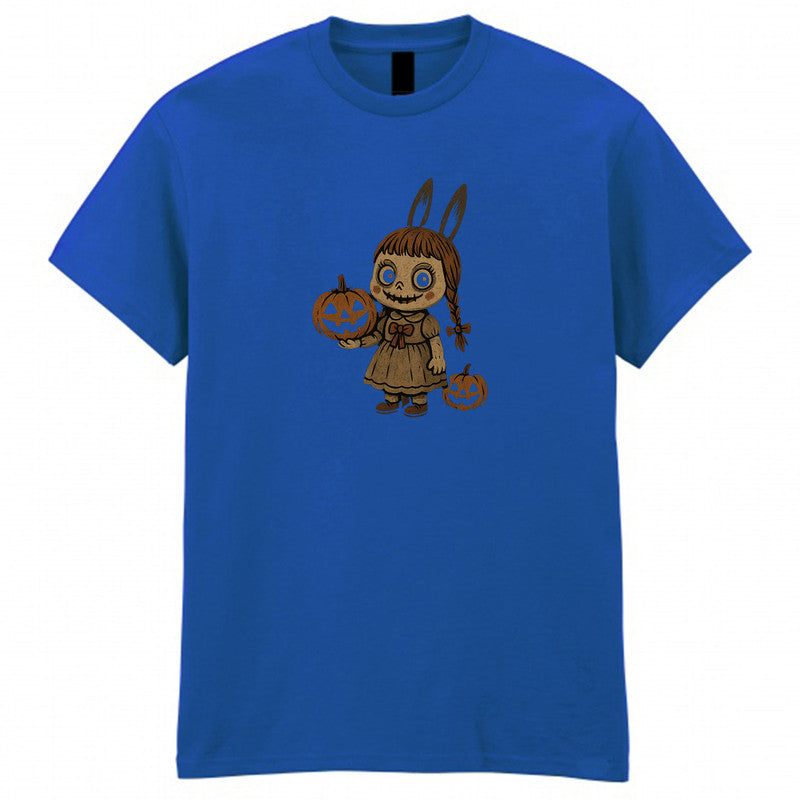 Halloween Scary Doll Adult Kids T-Shirt Funny Annabelle Labubu Doll