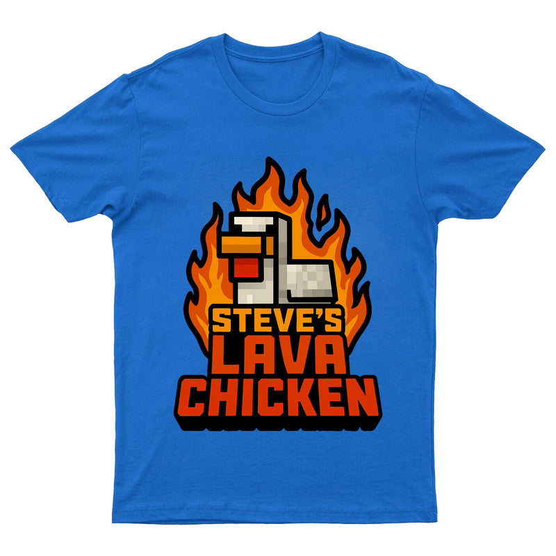 Lava Chicken Funny Gaming Adults Kids Printed Tshirt