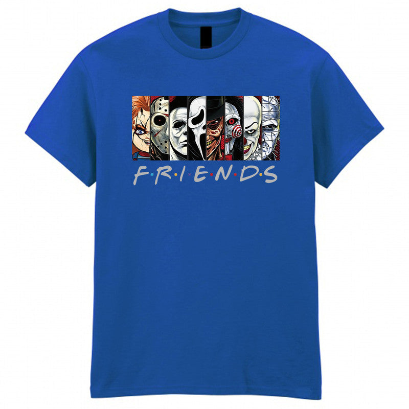 Friends Halloween Adult Kids T-Shirt Horror Scary Face Tee