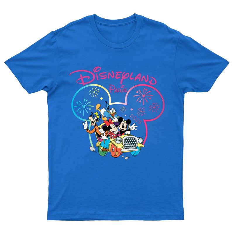 Disneyland Paris 2025 T-shirt Adult Kids Family Trip Vacation Tee