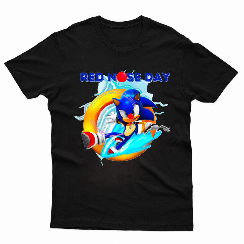 Sonic 2025 Kids T-Shirt Red Nose Day Girls Boys Gaming Movie T shirt - TheMonkeyTees