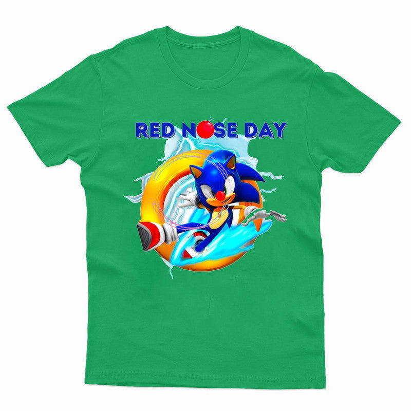 Sonic 2025 Kids T-Shirt Red Nose Day Girls Boys Gaming Movie T shirt - TheMonkeyTees