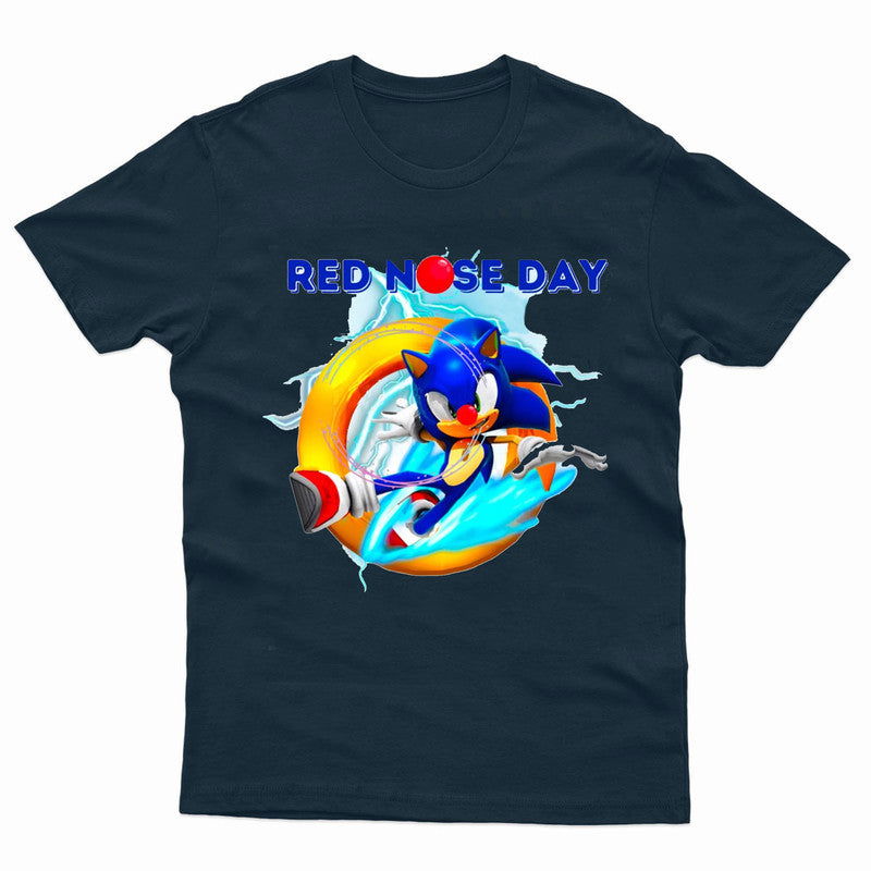 Sonic 2025 Kids T-Shirt Red Nose Day Girls Boys Gaming Movie T shirt - TheMonkeyTees