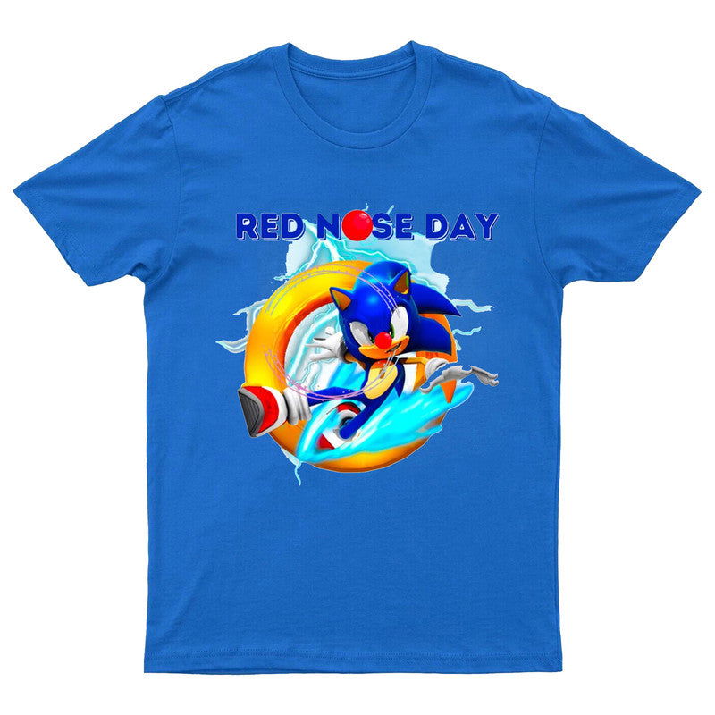 Sonic 2025 Kids T-Shirt Red Nose Day Girls Boys Gaming Movie T shirt - TheMonkeyTees